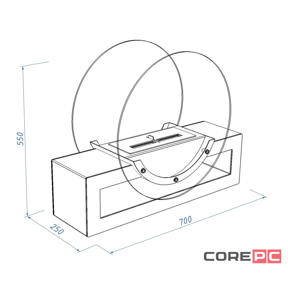 Биокамин Royal Thermo RTBFP-F700SB Siberia