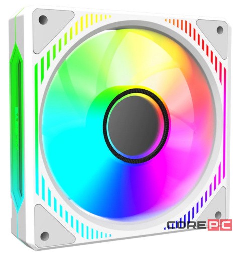 Вентилятор для корпуса ALSEYE ARGB White Mirror-W-P