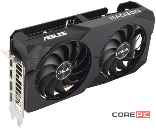 Видеокарта ASUS (DUAL-RX6600-8G-V2) Radeon RX 6600 8GB DUAL V2 90YV0GP2-M0NA00
