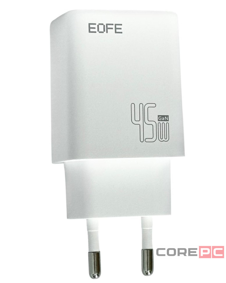Сетевое зарядное устройство EOFE E402 1C/1USB 45W белое