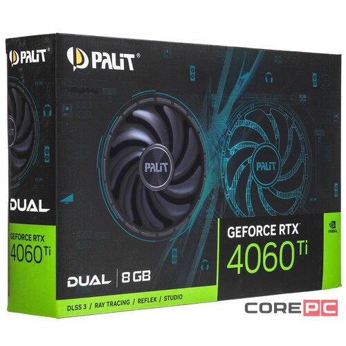 Видеокарта Palit (NE6406T019P1-1048D) GeForce RTX 4060 TI 8GB DUAL V1