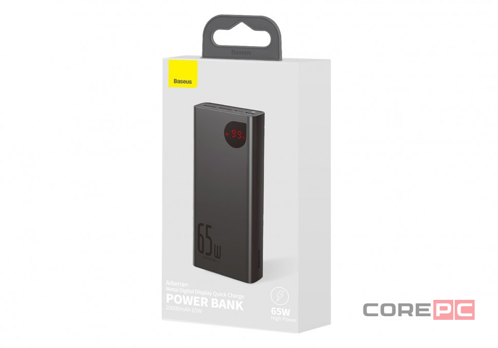 Powerbank Baseus Adaman 20000mAh 2USB 65W (PPIMDA-D01) черный