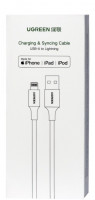 Usb Кабель-зарядка Lightning Ugreen US155 2.1A 1м белый