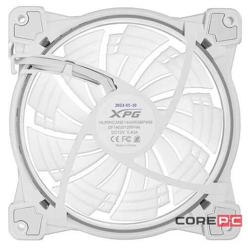 Вентилятор для корпуса ADATA XPG HURRICANE 140 ARGB White HURRICANE140ARGBPWM-WHCWW PWM