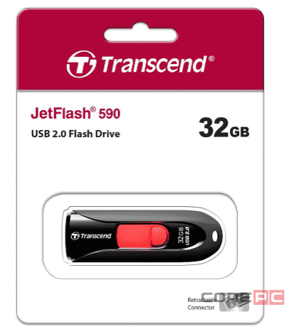USB флеш накопитель Transcend 32GB JetFlash 590 черный