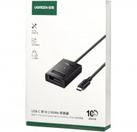 OTG Ugreen CM641 USB-C на M.2 NVMe 10Gbps серый