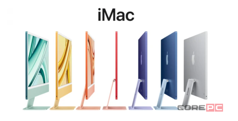 Apple iMac 24" with Retina 4.5K (M3 8C CPU, 10C GPU/24GB/1TB) (Silver) (Z19D0015E)