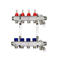 Комплект коллекторов РИДАН SSM-12RF set с расход.,кроншт.,руч.воздух.,слив.кран. и торц.заглуш.