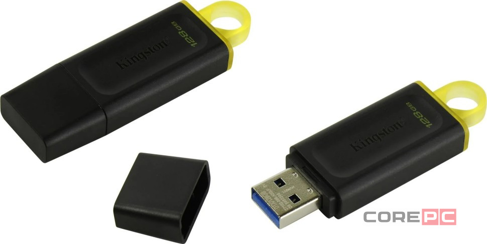 3.0/3.2 USB флеш накопитель Kingston 128GB (DTX/128GB) черный