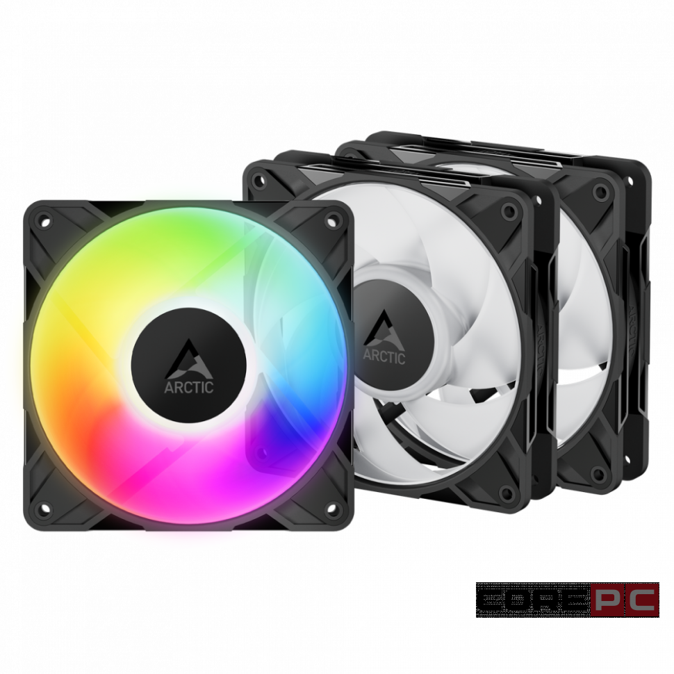 Комплект вентиляторов для корпуса Arctic Cooling P12 Pro ARGB LN Black/White (ACFAN00347A)