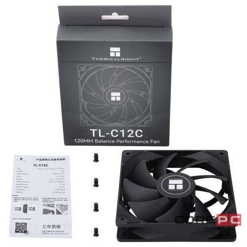 Вентилятор для корпуса Thermalright TL-C12C (TRTLC12C)