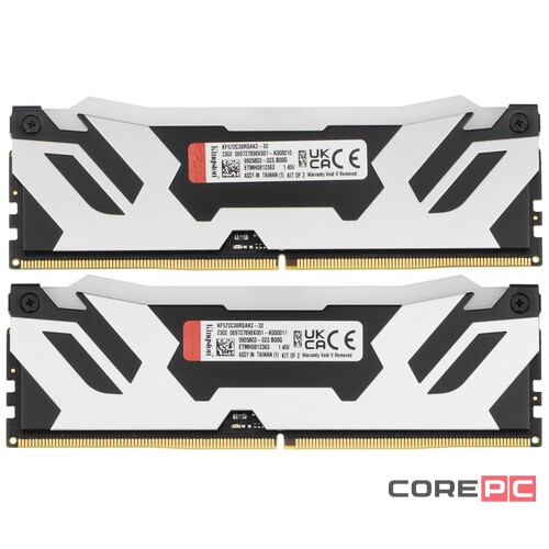Оперативная память 32 Gb 7200 MHz Kingston FURY Renegade RGB Silver (KF572C38RSAK2-32)