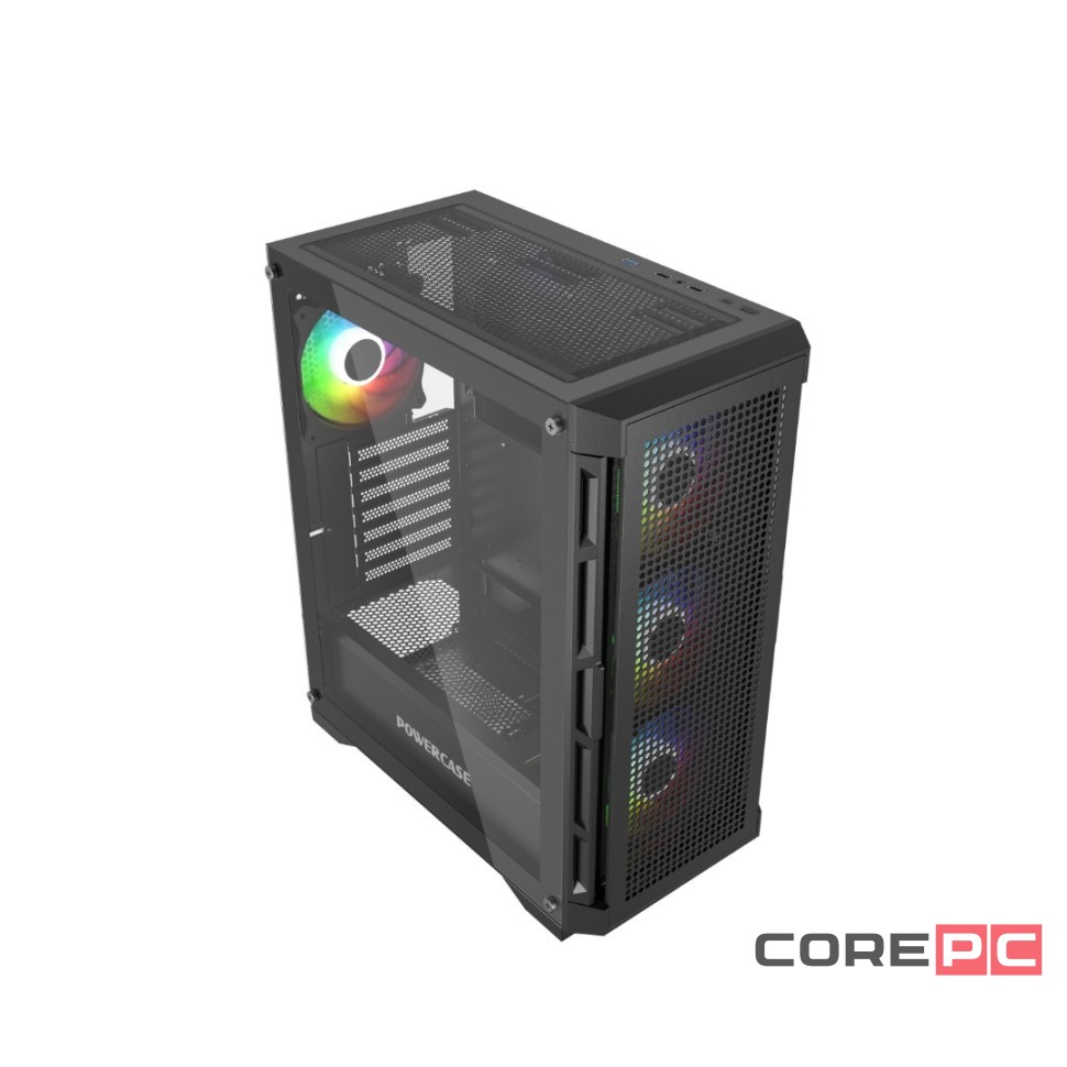 Компьютерный корпус Powercase ULTIMATE TG ARGB Black (CUB-A4)