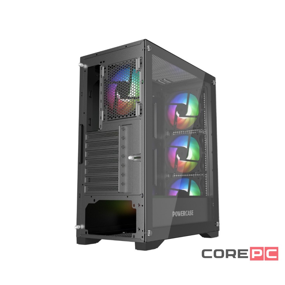 Компьютерный корпус Powercase ULTIMATE TG ARGB Black (CUB-A4)