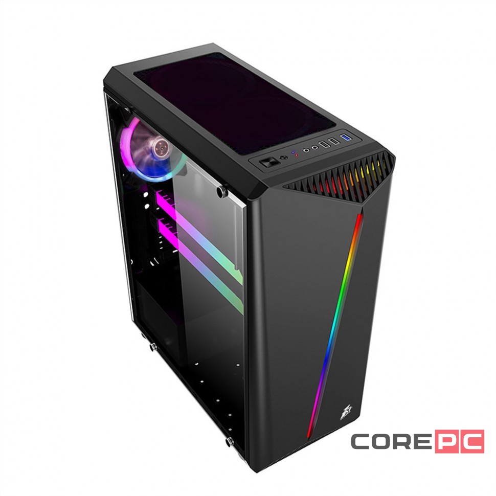 Компьютерный корпус 1STPLAYER RAINBOW R3 Black (R3-1R1)