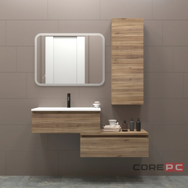 Зеркало MIXLINE Колорит ЭКОНОМ 600х800 (ШВ) сенсор выкл,светодиод подсв,универс.крепеж,без короба