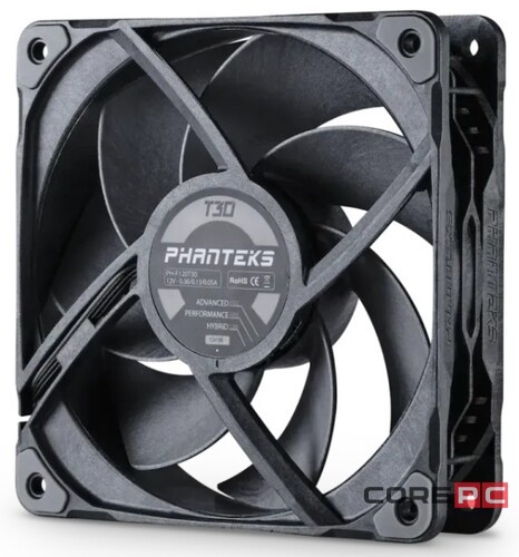 Вентилятор для корпуса PHANTEKS PH-F120T30 Black/Gray PH-F120T30_BG_RU