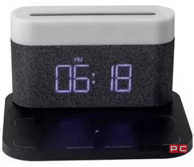 Ночник с беспроводной зарядкой и будильником Xiaomi VFZ Led Lamp Wireless Charger (C-WCLL-C02) (черный)