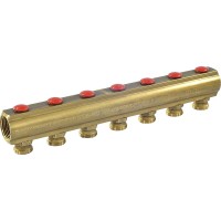 Коллектор Giacomini с отсечными клапанами 1quot; x 3/4quot;E /7, R553SY047