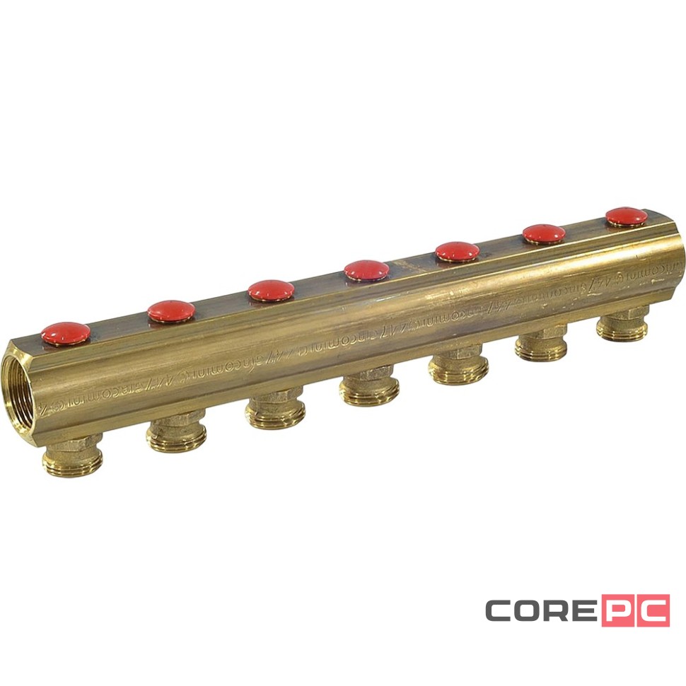 Коллектор Giacomini с отсечными клапанами 1quot; x 3/4quot;E /7, R553SY047