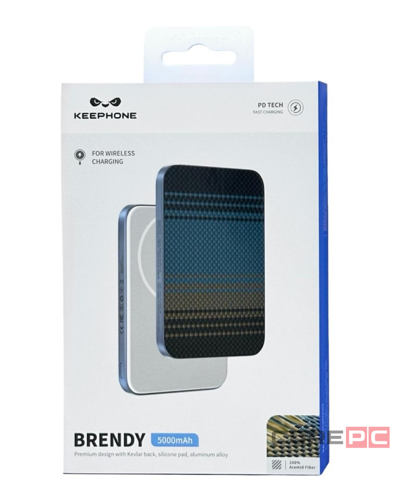 Powerbank магнитный с MagSafe Keephone Brendy 5000mAh синий