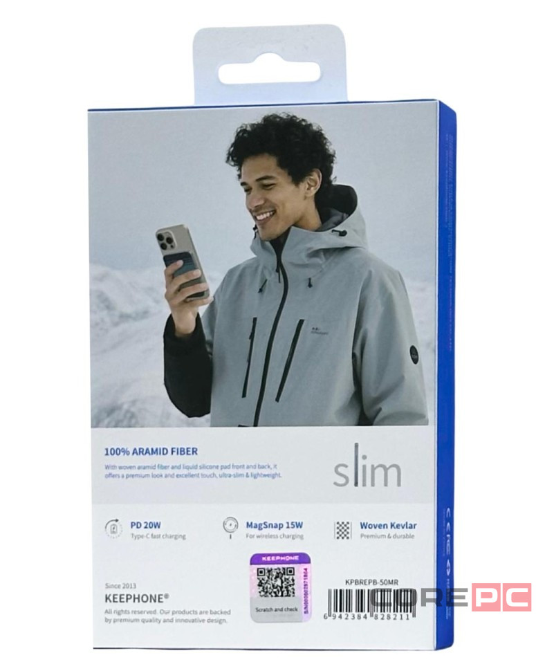 Powerbank магнитный с MagSafe Keephone Brendy 5000mAh синий