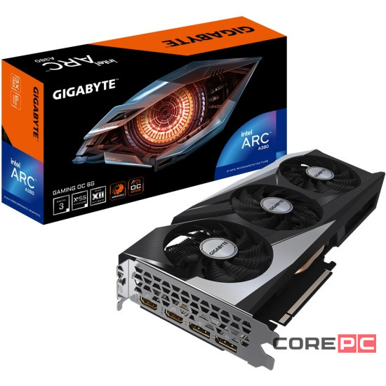 Видеокарта Gigabyte (GV-IA380GAMING OC-6GD) Intel Arc A380 6GB GAMING OC