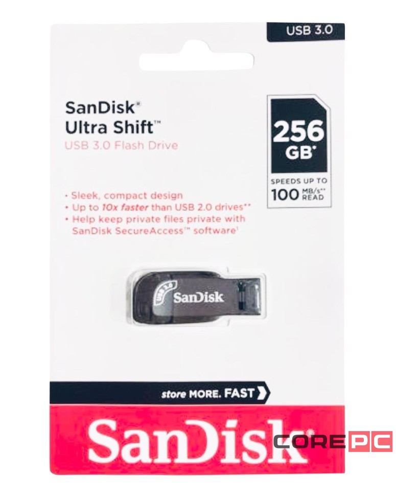 3.0 USB флеш накопитель SanDisk CZ410 Ultra Shift 256GB (SDCZ410-256G-G46)