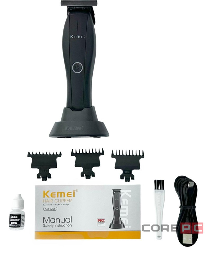 Машинка для стрижки волос Kemei KM-2295 черная