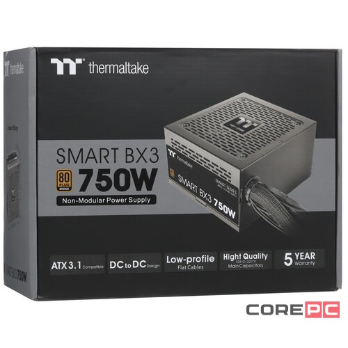 Блок питания Thermaltake 750W Smart BX3 750 (PS-SPD-0750NNFABx-3/PS-SPD-0750NNFABE-3)