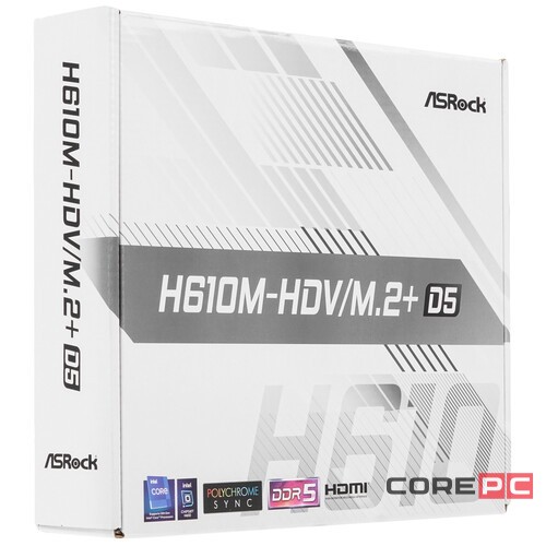 Материнская плата AsRock H610M-HDV/M.2+ D5