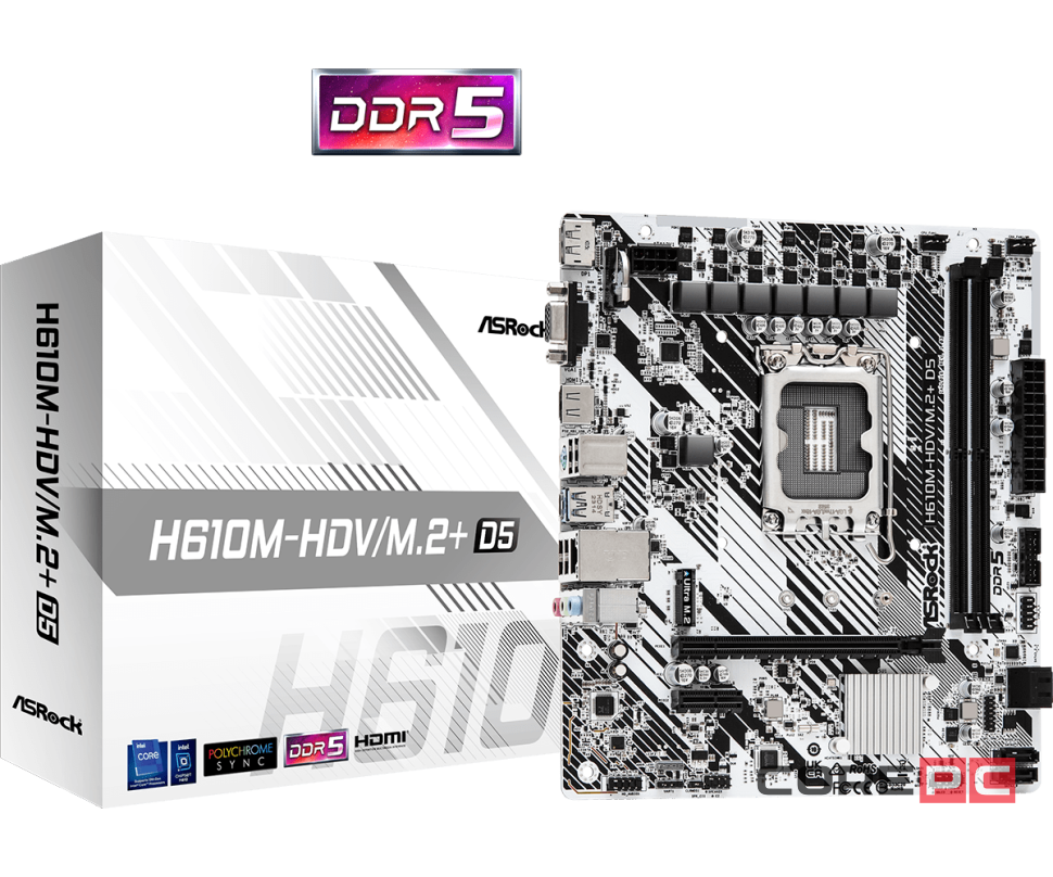 Материнская плата AsRock H610M-HDV/M.2+ D5