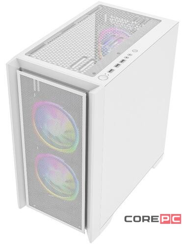 Компьютерный корпус Powercase ALISIO Micro Z3W ARGB White CAMZW-A3