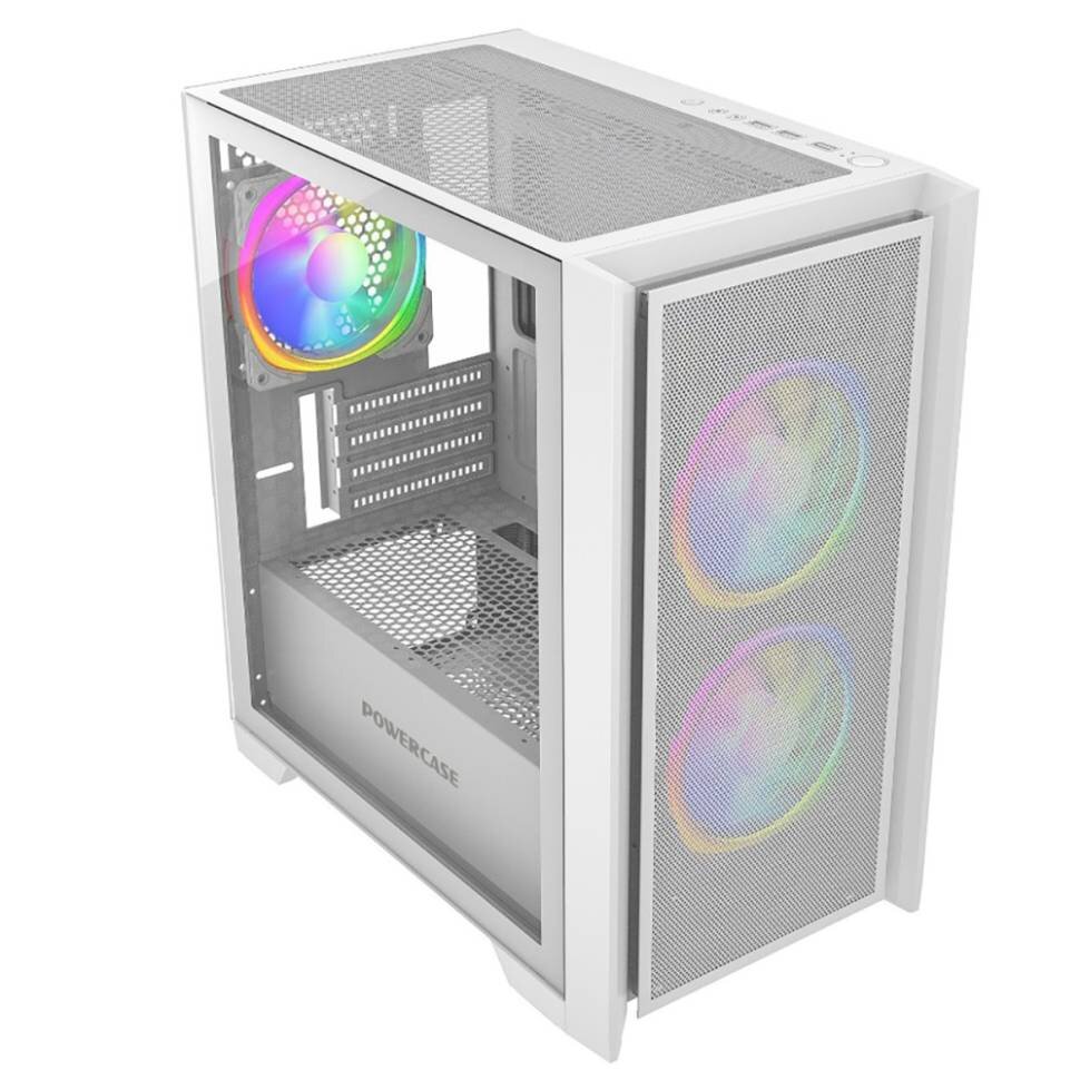 Компьютерный корпус Powercase ALISIO Micro Z3W ARGB White CAMZW-A3