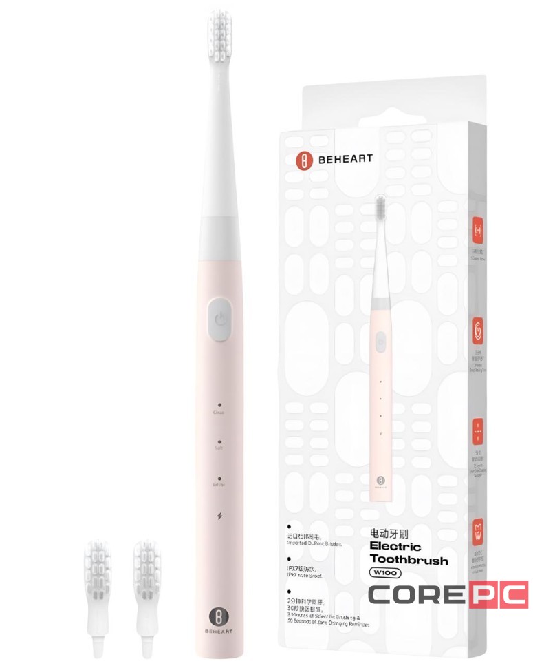Зубная щетка электрическая Beheart W100 розовая