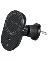 Держатель в воздуховод с беспроводной зарядкой Pitaka Magez Car Mount Pro 2 Qi2 черный