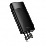 Powerbank Hoco DB89A 20000mAh 1USB/2USB-C с проводом USB/Type-C/Lightning 22.5W черный