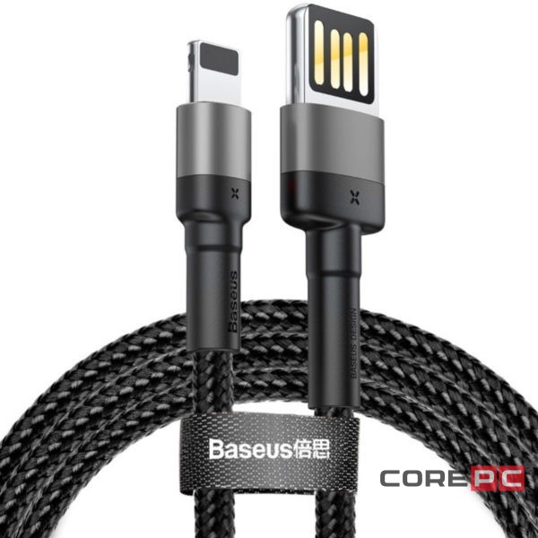 Usb Кабель-зарядка Lightning Baseus Cafule 1м CALKLF-GG1 2.4A черный