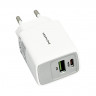 Сетевое зар. устр. Keephone Booster 1USB+1C Gan 20W белое