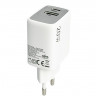 Сетевое зар. устр. Keephone Booster 1USB+1C Gan 20W белое