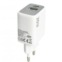 Сетевое зар. устр. Keephone Booster 1USB+1C Gan 20W белое