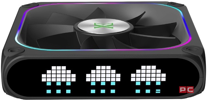 Вентилятор для корпуса XASTRA FZ120B ARGB reverse Black (FZ120-1BA-CRX-GL)