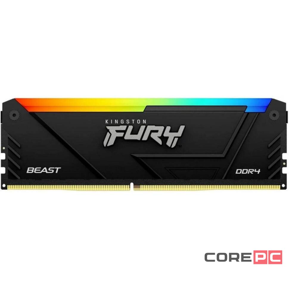 Оперативная память 32 Gb 2666 MHz Kingston FURY Beast RGB PnP Black (KF426C16BB2A/32)