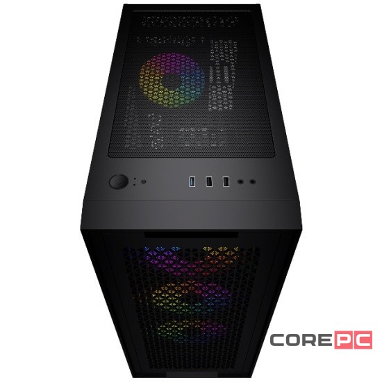 Компьютерный корпус Powercase BYTEFLOW TG ARGB Black (CBFB-A4)