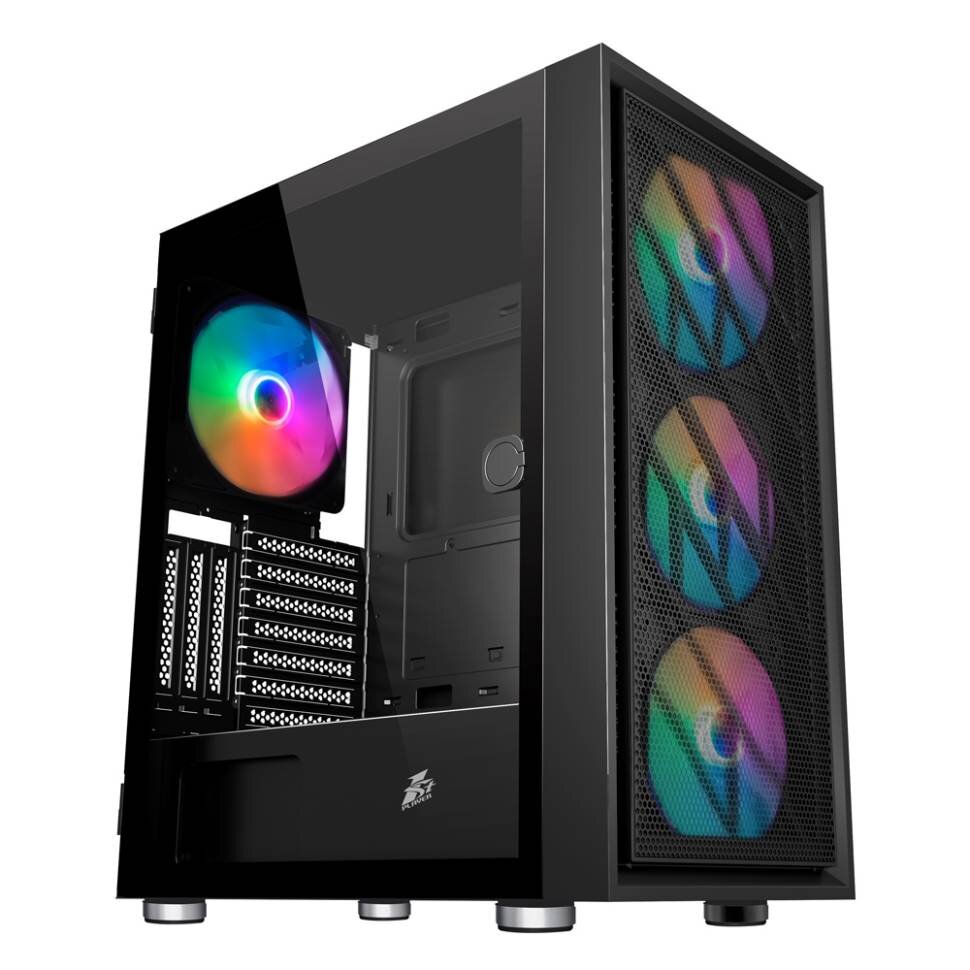 Компьютерный корпус 1STPLAYER AR-7 FRGB Black (AR-7-4G6P)