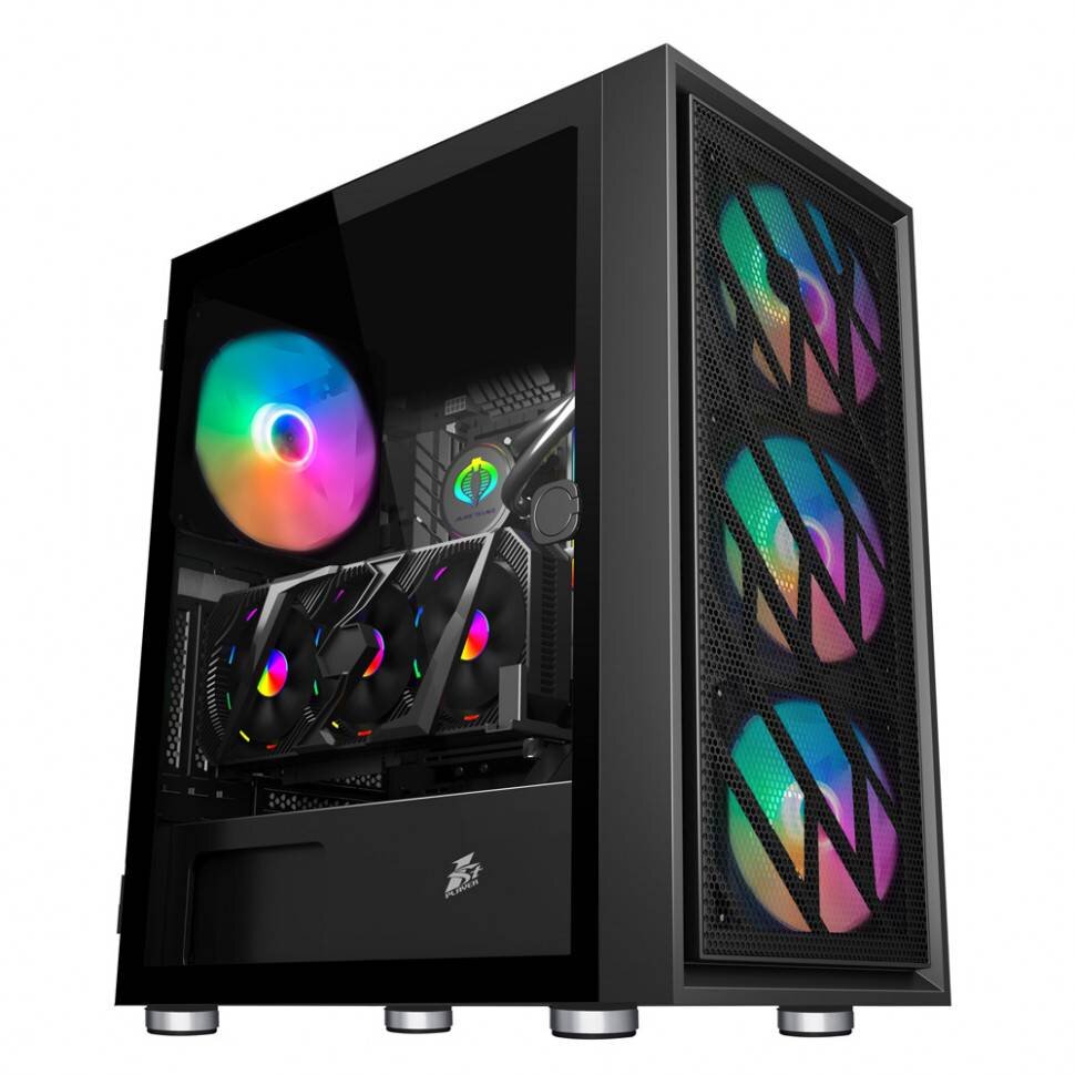 Компьютерный корпус 1STPLAYER AR-7 FRGB Black (AR-7-4G6P)