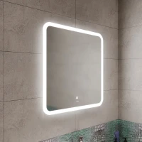 Зеркало MIXLINE Колорит ЭКОНОМ 700х685 (ШВ) сенсорный выкл, светодиодная подсветка, без короба