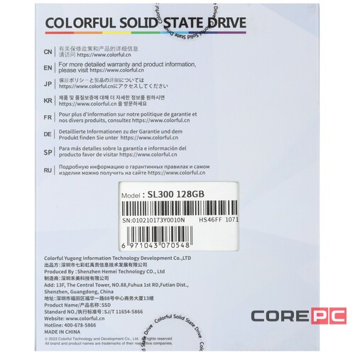 Твердотельный накопитель Colorful 128 Gb SL300 128GB