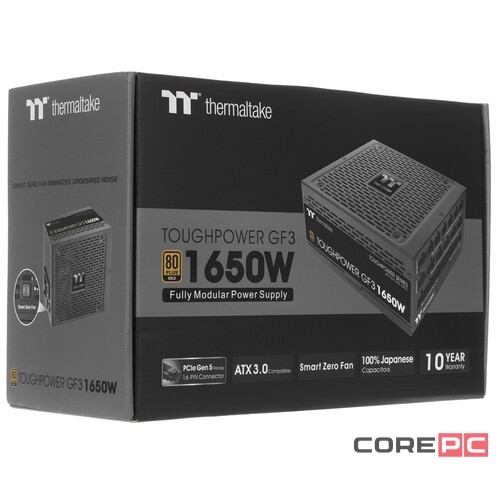 Блок питания Thermaltake 1650W Toughpower GF3 1650 PS-TPD-1650FNFAGE-4 16 Pin (PCIe 5.0 Connector Cable Details)