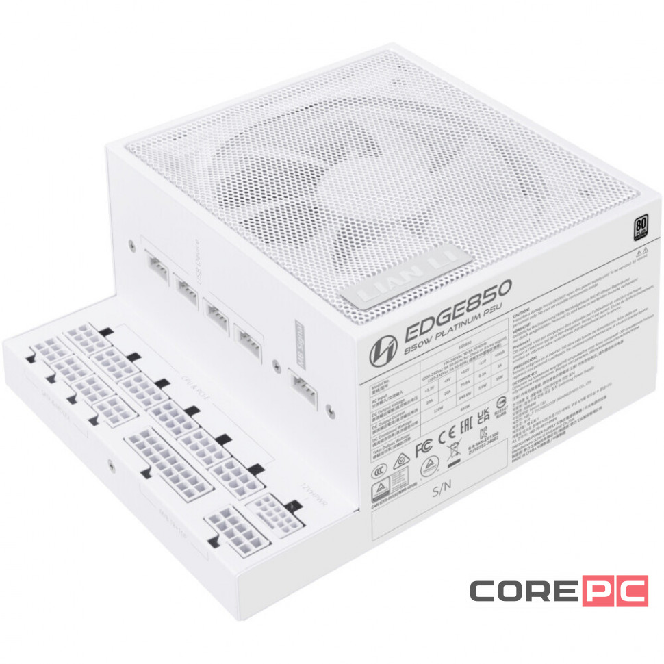 Блок питания Lian Li 850W EG0850 White (G9P.EG0850.WE00.RU) 16 Pin (PCIe 5.1 Connector Cable Details)